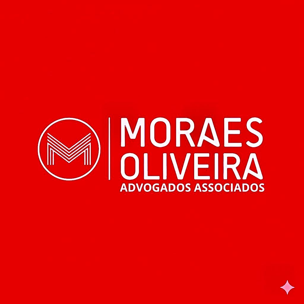 Logo branco de Moraes Oliveira em fundo vermelho — Kellsons de Moraes Oliveira
